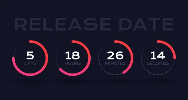 Vector illustration of Countdown Timer