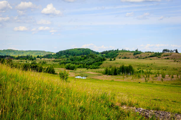 istock Russia's expanses, Summer landscapes. Open fields and rivers. 1026210168