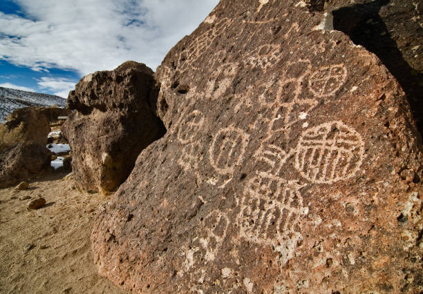 istock Chigado Petroglyphs along Fish Slough Road in Bishop, CA. 1026221316
