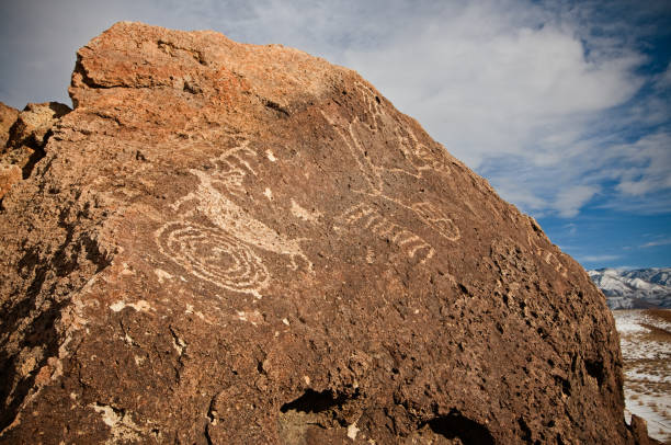 istock Chigado Petroglyphs along Fish Slough Road in Bishop, CA. 1026221334