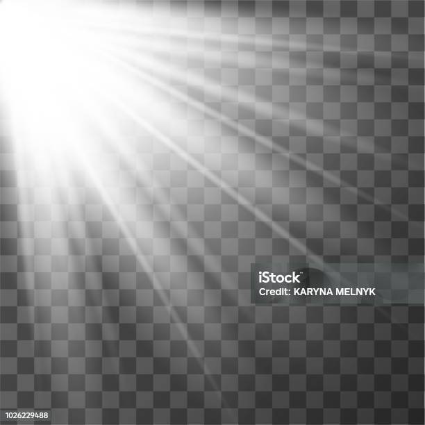 Sen Rays Vector Light Effect Vector Sun Rays Stock Illustration - Download Image Now ...