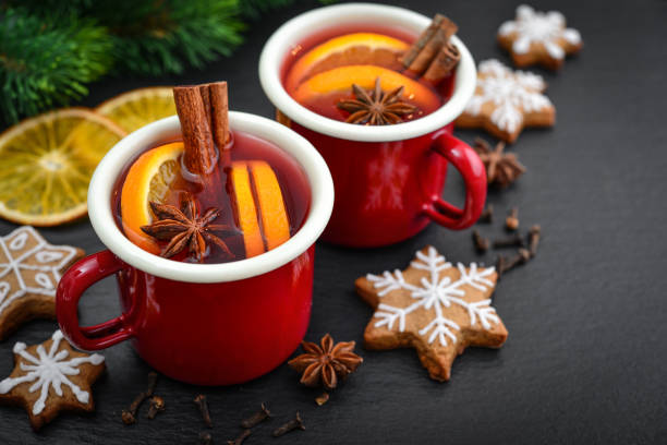 istock Mulled wine in metal mugs 1026229640