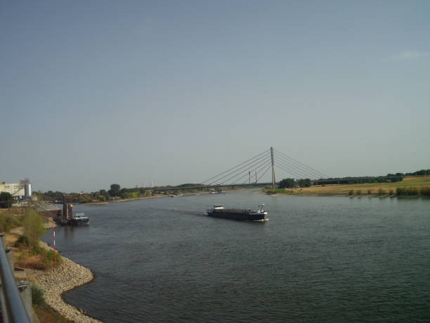 istock Scenic Rhine river navigation canal for cargo freight 1026252752