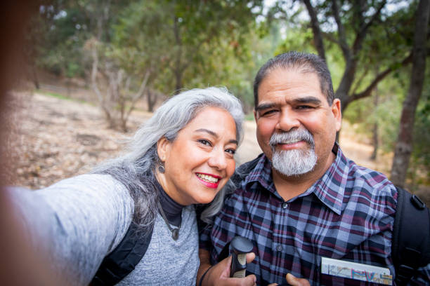 istock Senior Mexican Couple Taking a Selfie 1026260666