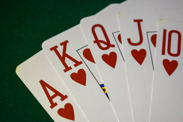 istock Straight-poker cards, royal flush 1026270544