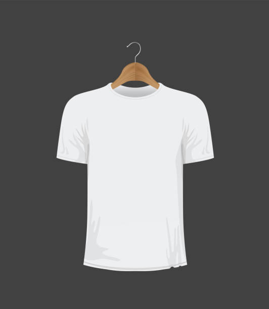 Tilslutte lektier At tilpasse sig White Tshirt On A Coat Hanger Stock Illustration - Download Image Now -  Back, Coathanger, Front View - iStock