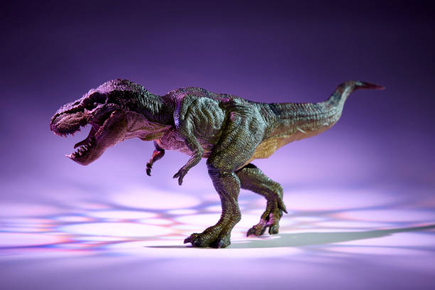 istock the Dinosaur tyrannosaurus in red light effect 1026359730