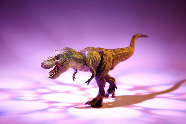 istock the Dinosaur tyrannosaurus in red light effect 1026359756