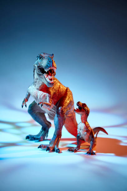 istock the Dinosaur tyrannosaurus in red light effect 1026359832