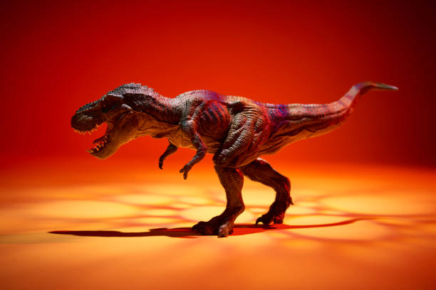 istock the Dinosaur tyrannosaurus in red light effect 1026359964