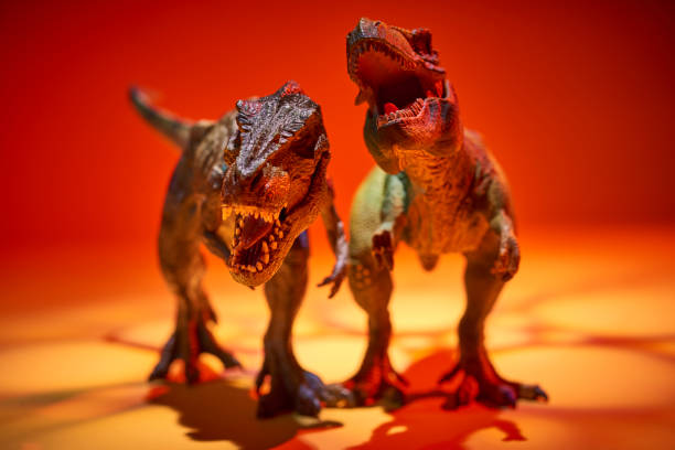 istock the Dinosaur tyrannosaurus in red light effect 1026360006