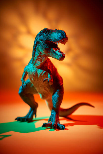 The TRex with hot light color stock photo