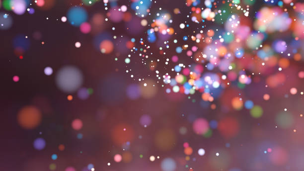istock Beautiful colorful bokeh blurred background defocused lights 1026384500