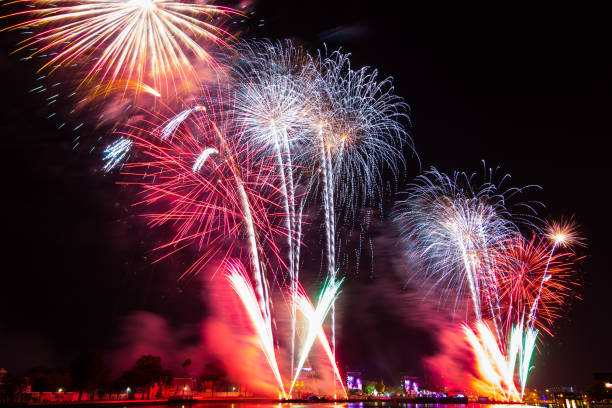 istock Happy New Year countdown fireworks celebration time At Wat Arun Temple 1026393084
