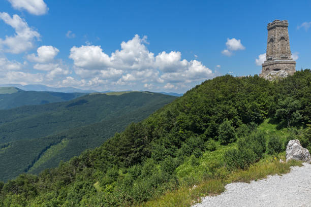 istock Stara Planina (Balkan) Mountain and Monument to Liberty Shipka, Bulgaria 1026399624