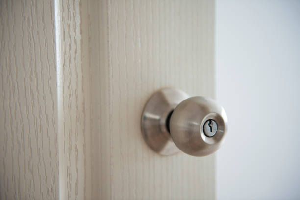 istock opened bedroom door with the key 1026414966