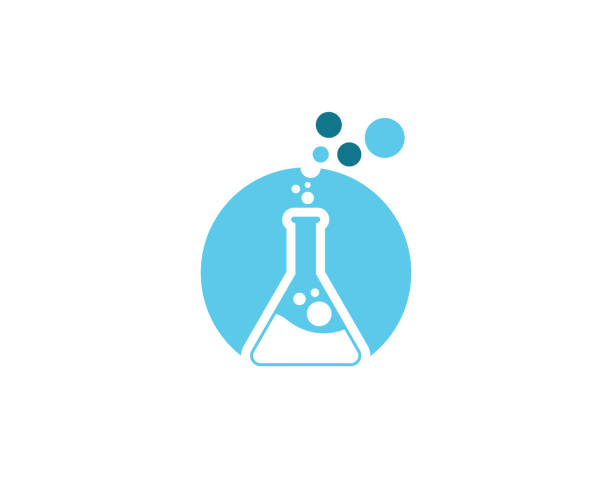 медицинский шаблон «здоровье» - beaker flask laboratory glassware research stock illustrations
