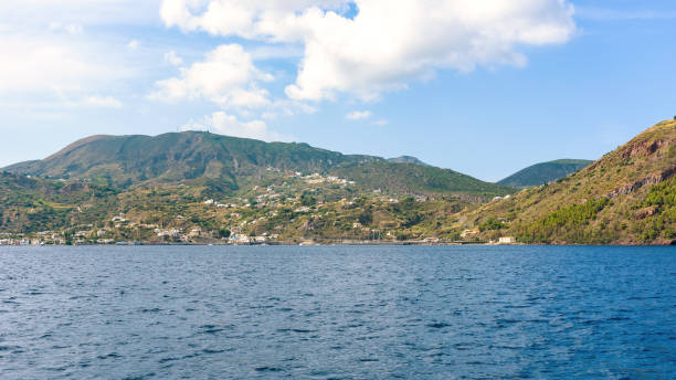 istock Lipari Island seen from the sea 1026430650