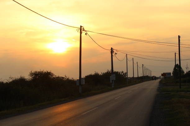 istock Sunset in village 1026430660