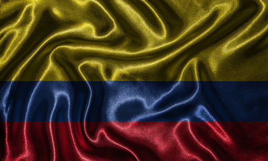 Fondos De Pantalla De Bandera De Colombia Y Bandera Que Agita De La Tela  Foto de stock y más banco de imágenes de Amarillo - Color - iStock