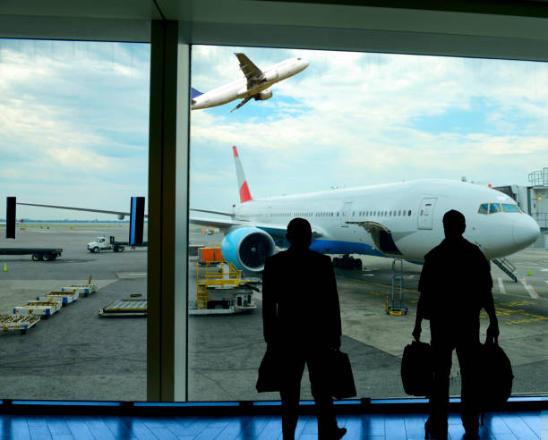 istock Waiting for flight in airport 1026448552