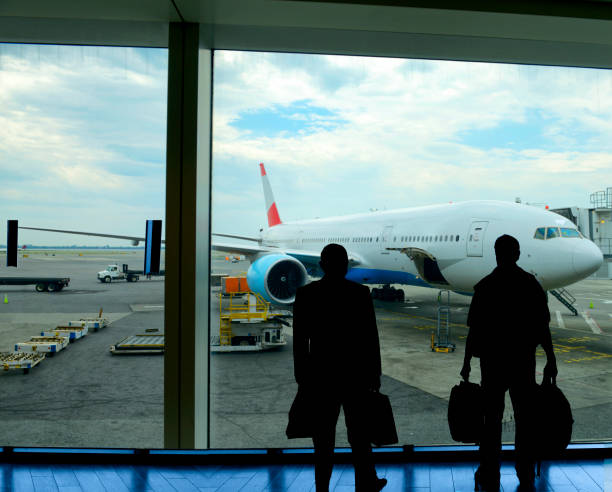 istock Waiting for flight in airport 1026448560