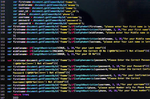Código fuente de escritorio y fondos de pantalla de lenguaje con la codificación y programación. photo