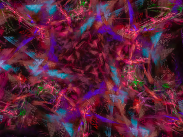 istock abstract fractal color, digital design 1026450840