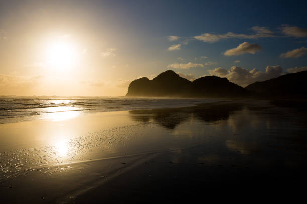 istock Against the setting sun at the Bethels Beach 1026456618