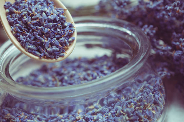 istock spoon of dry lavenders 1026457224
