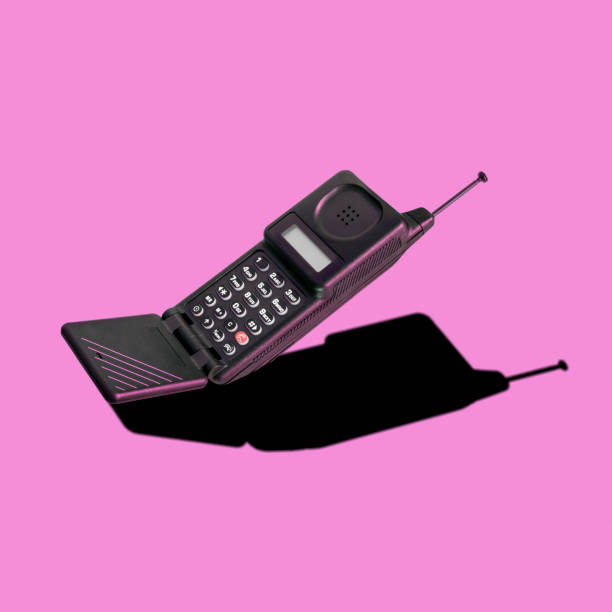 istock Old 90s classic analog mobile flip phone 1026479724