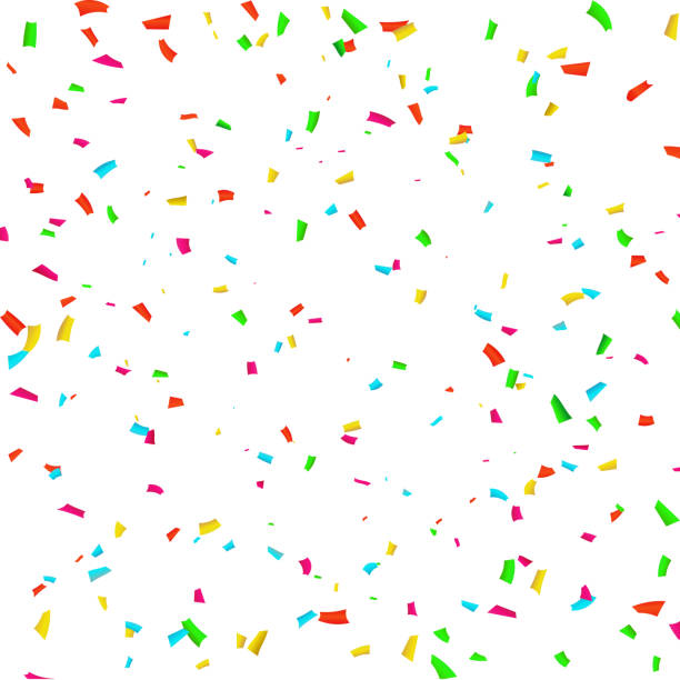 istock Celebration background template with confetti and colorful ribbons carnival. luxury greeting rich card. 1026484164