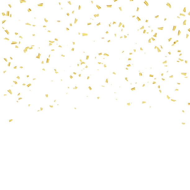 istock Celebration background template with confetti and gold ribbons. luxury greeting rich card. 1026484206