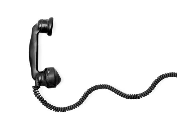 istock vintage phone hanset with cord on white background 1026488484