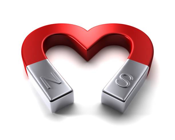 Heart Mark Made With Magnet Stock Photo - Download Image Now - Heart Shape,  Magnet, Heart - Internal Organ - iStock