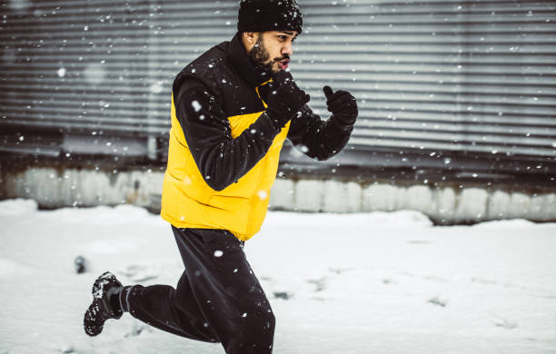 istock Young Man Exercising in Winter 1026515018