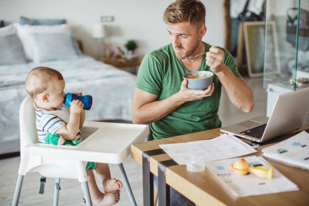 istock Early morning with son 1026523424