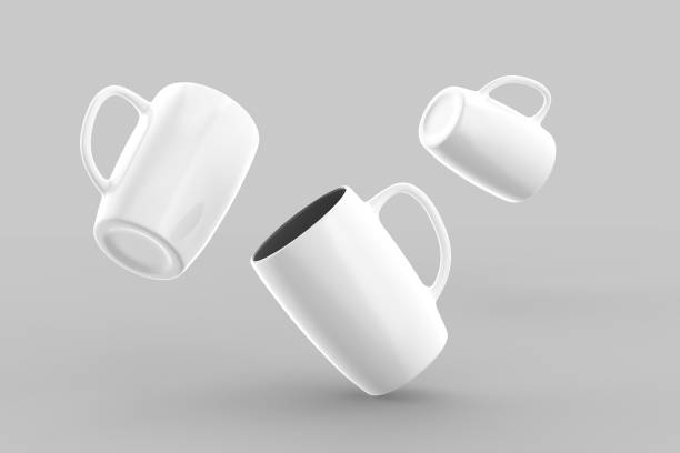 istock White mug mock up isolated on light gray background. 3D illustration 1026524422