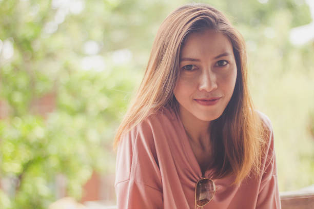 istock Women are smiling and staring. 1026541810