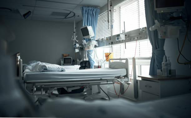 Ready for post op recovery Cropped shot of an empty recovery room in a hospital tidy room stock pictures, royalty-free photos & images