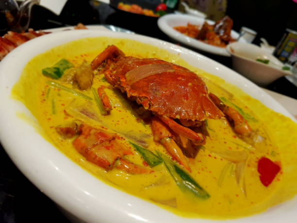 istock Delicious chilli and coconut milk curry crab in Shanghai 1026551594