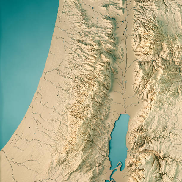 istock West Bank 3D Render Topographic Map Color 1026555582