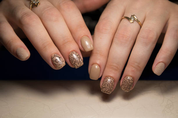 istock fashion manicure with a design 1026563300