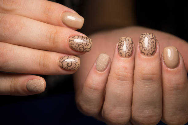 istock fashion manicure with a design 1026567588