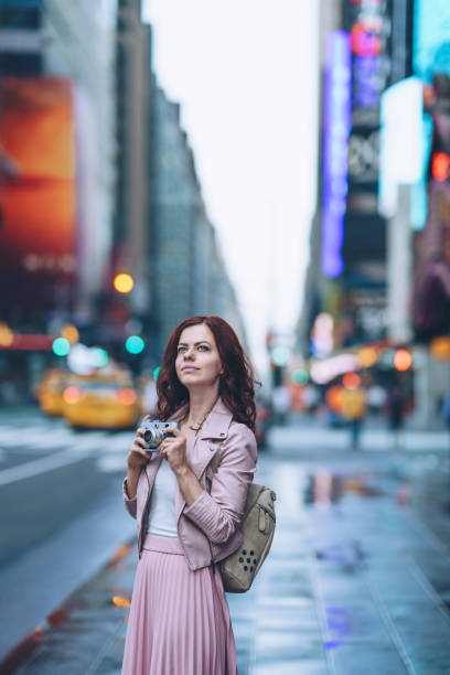 istock Young girl in New York 1026583976