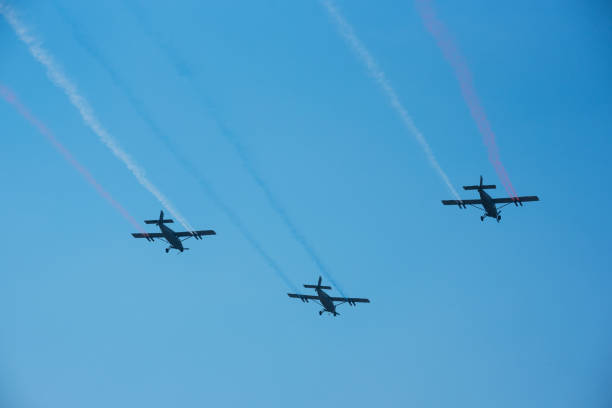istock Jets from Aircraft show in children day 1026586436