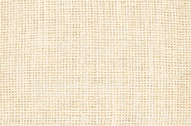 パステル抽象的なヘッセンまたはサッククロス生地のテクスチャの背景。芸術的なワレリネンキャンバスの壁紙。テキスト装飾のためのコピースペースを持つ綿パターンの背景の毛布または� - sackcloth ストックフォトと画像