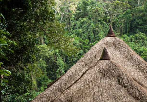 istock Bamboo Thatched roof in Bali 1026596792