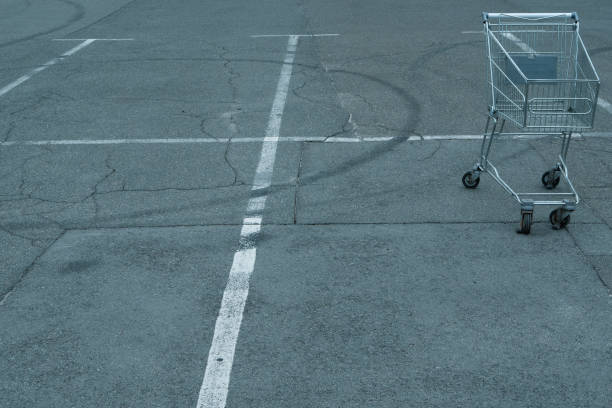 istock consumer crisis gone wild. empty shopping cart basket 1026597692