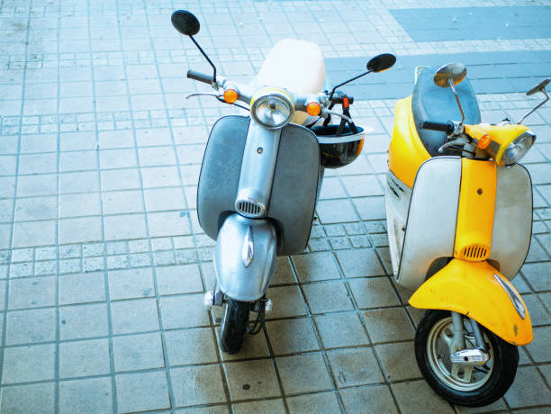 istock two small moto bike scooter for rent 1026597712
